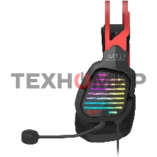 Гарнитура проводная с микрофоном A4Tech Bloody G560 черный/красный 2м мониторные оголовье (G560 SPORTS RED)