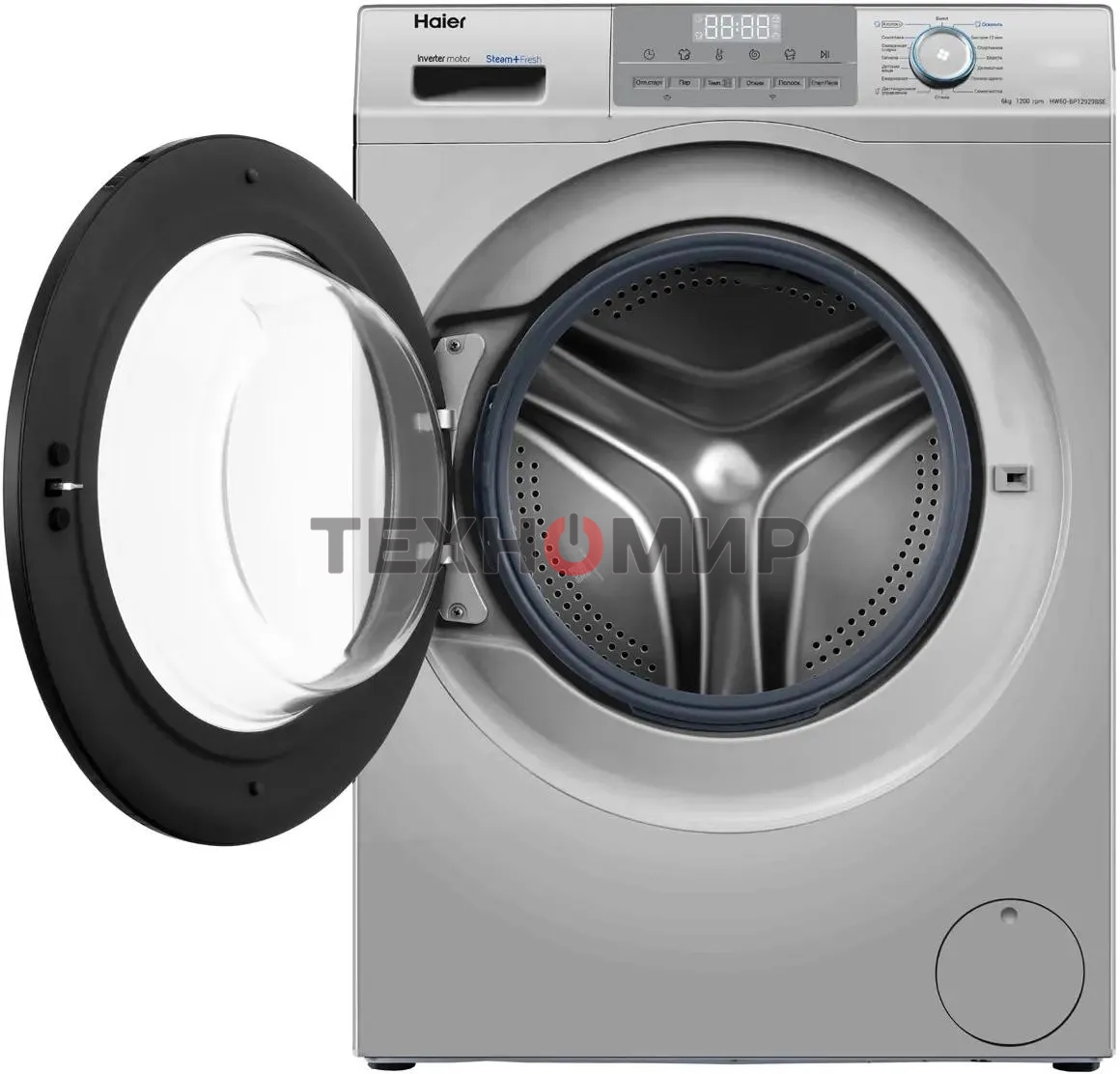 Стиральная машина Haier HW60-BP12929BSE серебристый загр. фронтальная макс.: 6 кг 1200об/мин класс: А+++