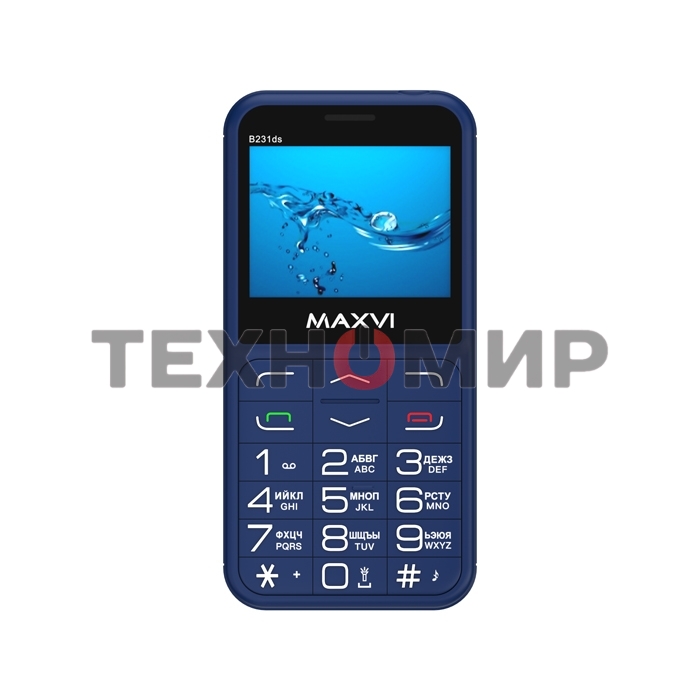 Мобильный телефон Maxvi B231ds синий