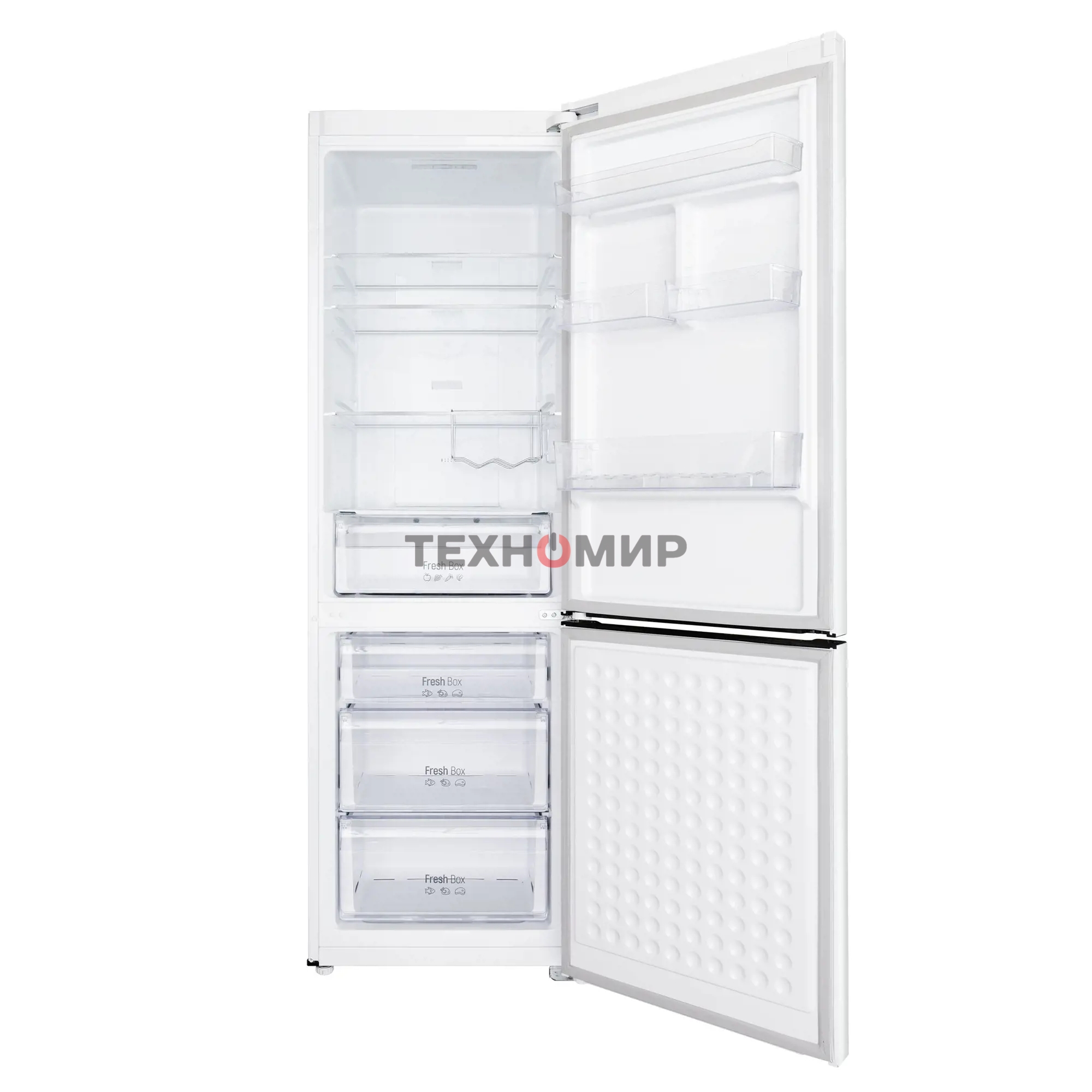 Холодильник Maunfeld MFF195NFIW10 белый двухкамерный 252/98л морозилка снизу, No Frost