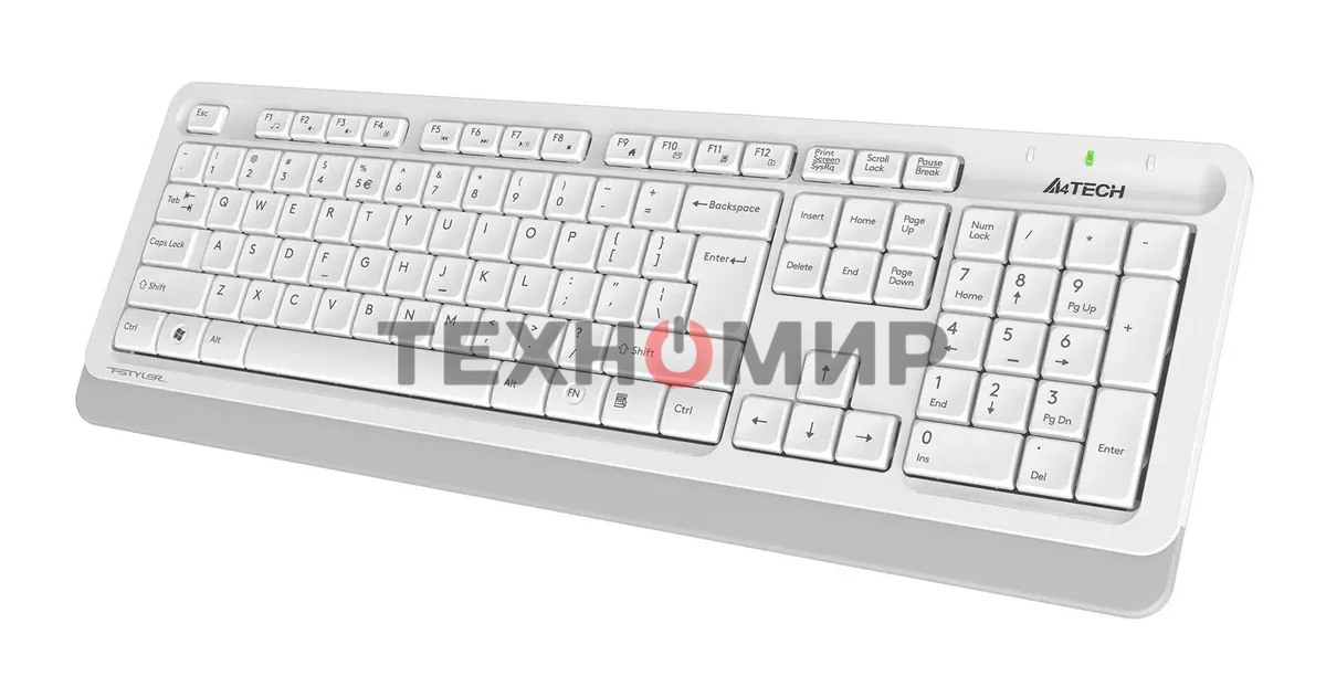 Комплект клавиатура+мышь A4Tech FStyler FG1010S беспроводной, USB, 2000 DPI, белый/серый