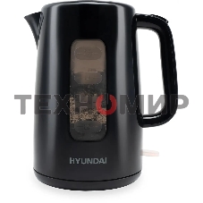 Чайник электрический Hyundai HYK-P2501 2.5л. 2200Вт черный (корпус: пластик)