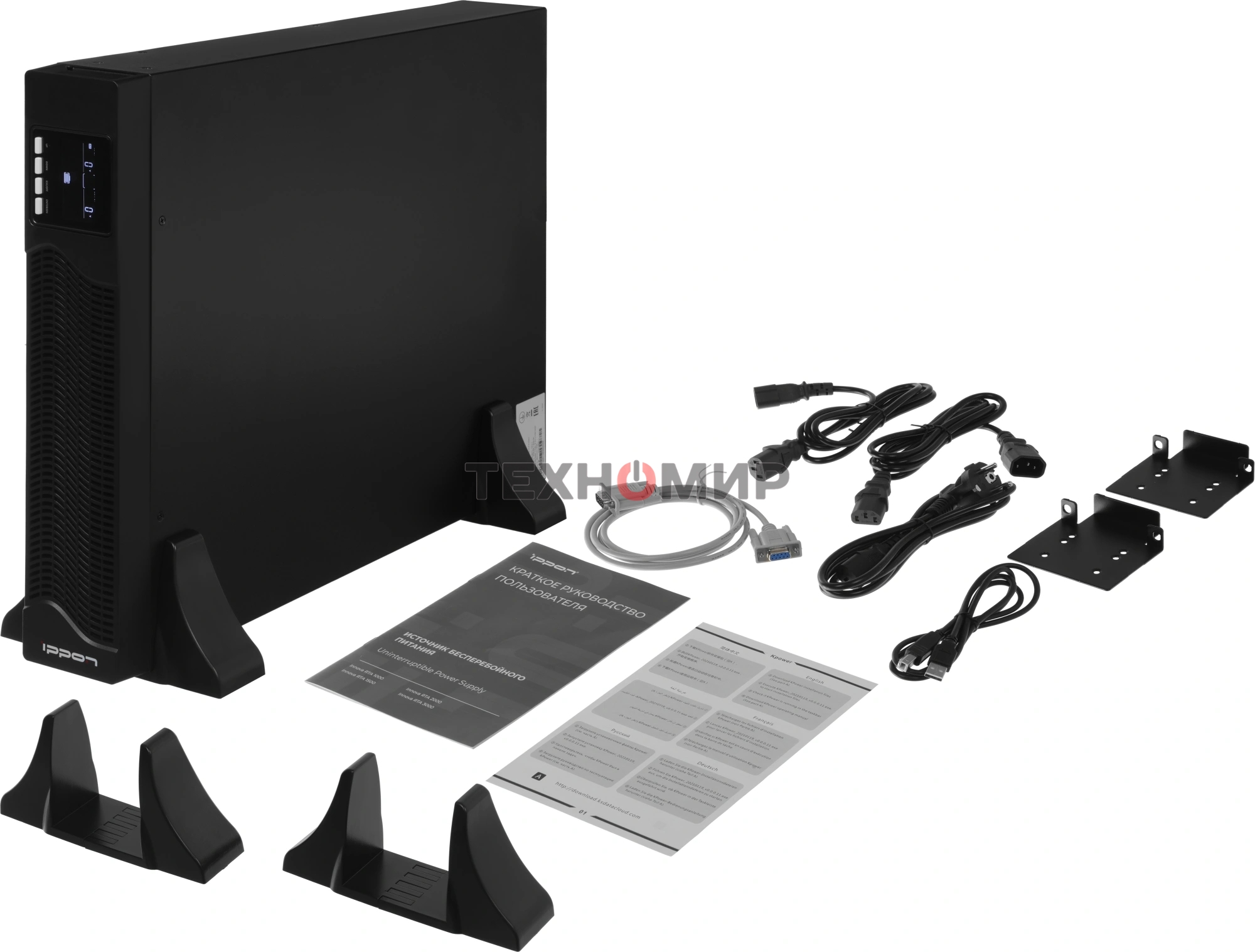 Источник бесперебойного питания Ippon Innova RTA 2000 2000Вт 2000ВА черный