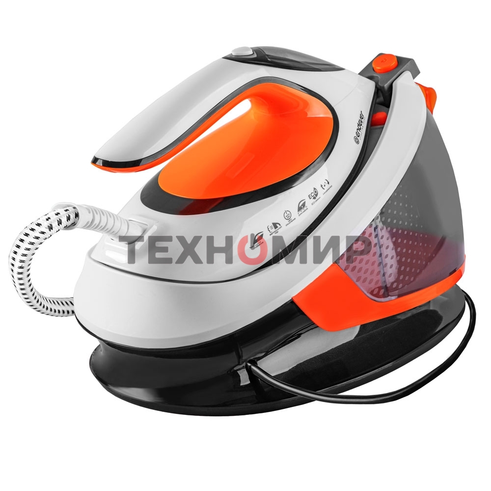 Парогенератор электрический Endever Delta-350, белый/черный/оранжевый, мощность 2400 Вт, макс. паровой удар до 140 г/мин, давление до 3,5 бар, 4шт/уп