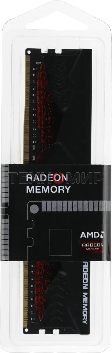 Оперативная память AMD Radeon R9, DDR4, 16GB (1x16GB), 3200MHz, CL16, DIMM, с радиатором, черный