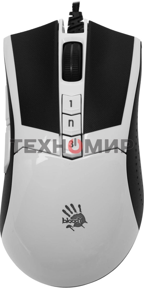 Мышь проводная A4Tech Bloody W90 Max белый/черный, 10000 dpi, USB, кнопки - 10