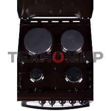 Плита комбинированная Flama RK 2211 B черный, конфорок 2 газовых и 2 электрических, духовка 50 л, 50 см x 85 см x 60 см