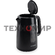 Чайник электрический Hyundai HYK-P2501 2.5л. 2200Вт черный (корпус: пластик)