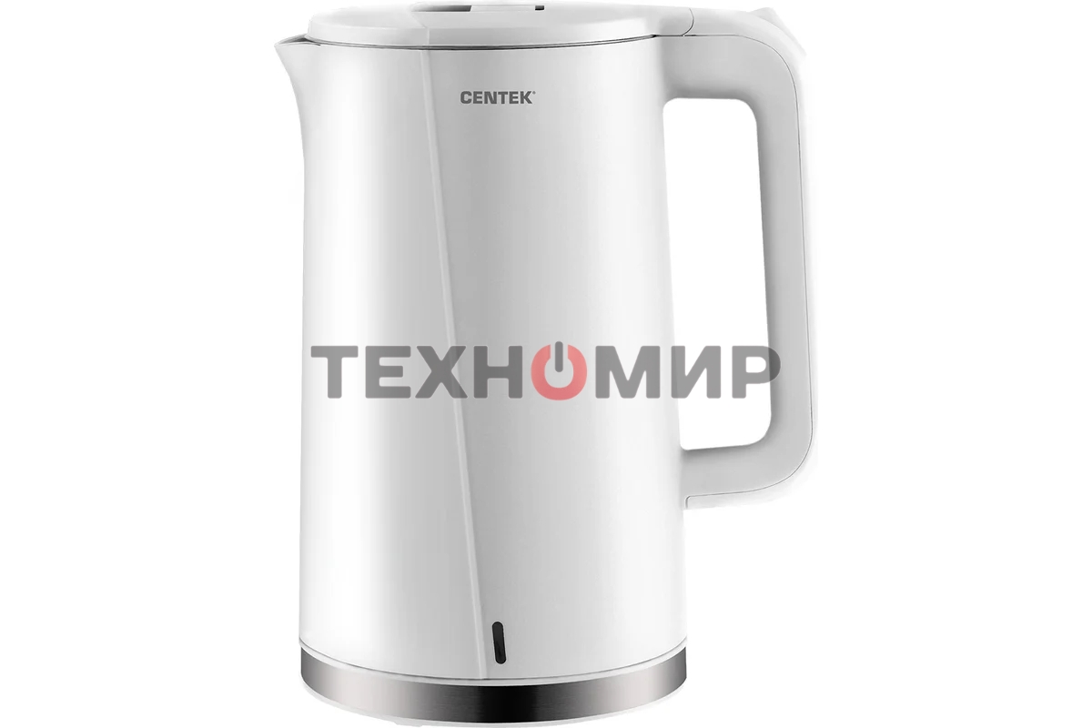 Чайник электрический Centek CT-0005 2200 Вт, 1.7 л, белый