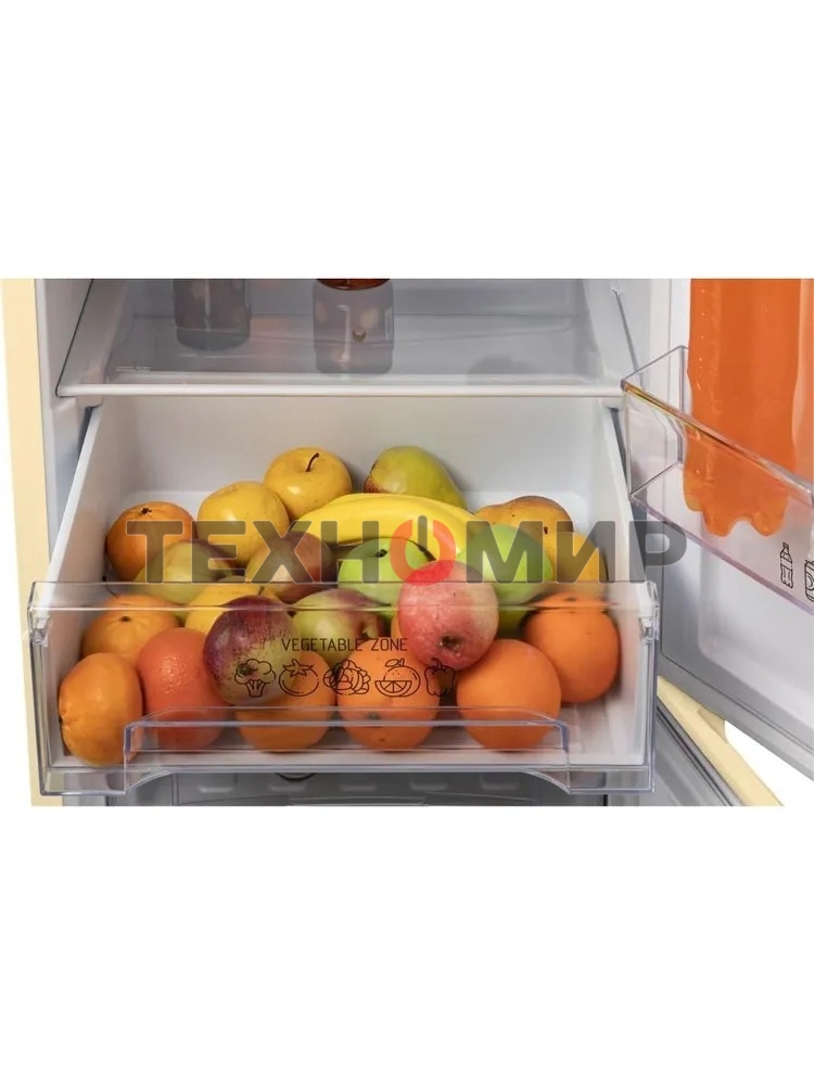 Холодильник Nordfrost NRB 152 ME бежевый мрамор двухкамерный 205/115 л морозилка снизу, капельная система