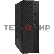 Компьютерный корпус Desktop ExeGate MI-301U-300 (mATX/mini-ITX, 1U-F300S 4см, 1*USB+1*USB 3.0, аудио, черный)