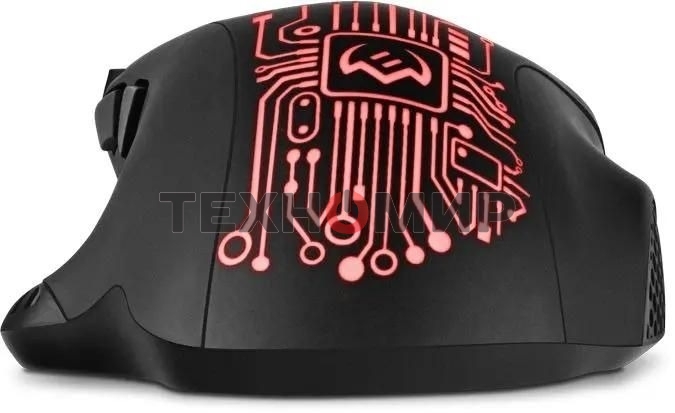 Мышь проводная SVEN RX-G715 черный, 3200 dpi, USB, кнопки - 8