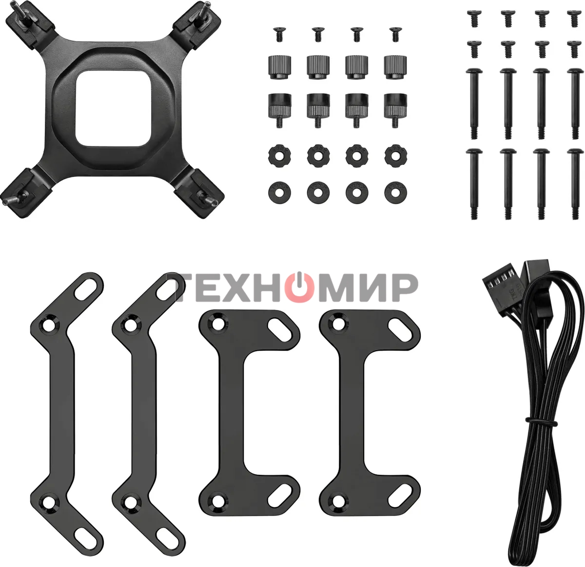 Система жидкостного охлаждения DEEPCOOL MYSTIQUE 240 ARGb черный, 120 мм, алюминий, 2150 об/мин, 36.49 дБ, 4 pin, 280 Вт