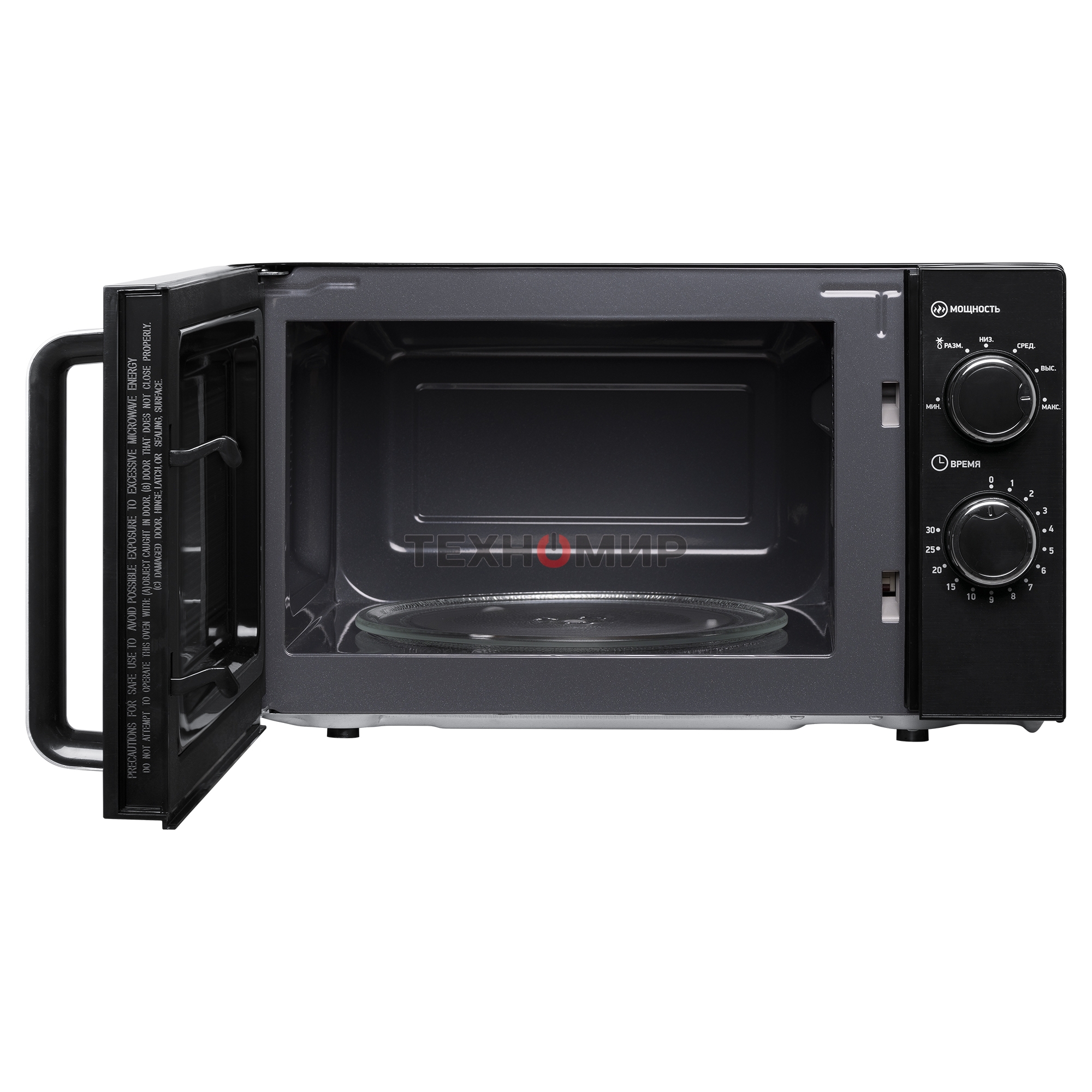 Микроволновая печь BBK 20MWS-776M/B-M черный, 20 л, 700 Вт, переключатели - поворотный механизм