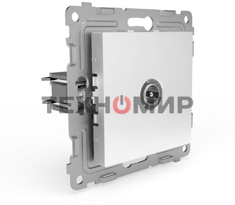 Коннектор TV TOKOV ELECTRIC СП Pixel механизм белый