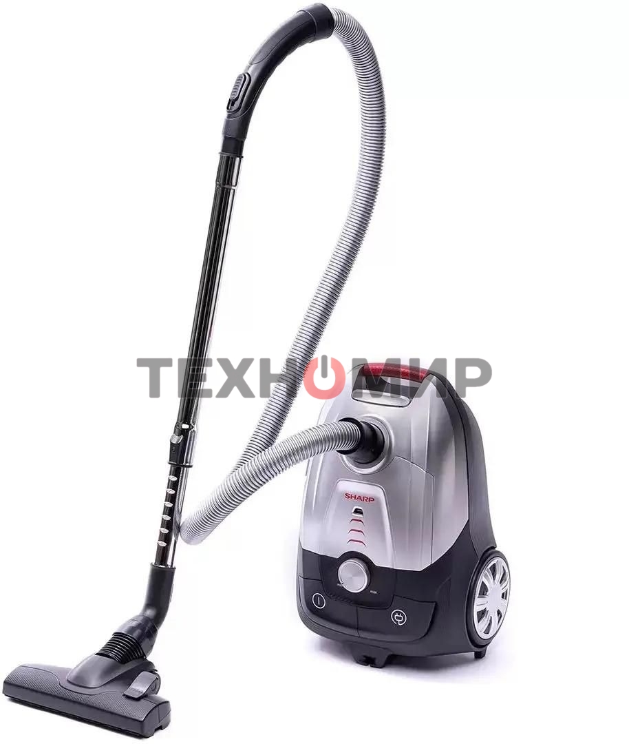 Пылесос Sharp ECJB19RS серебристый, 350/1900 Вт, уборка сухая, пылесборник мешок 2.3 л