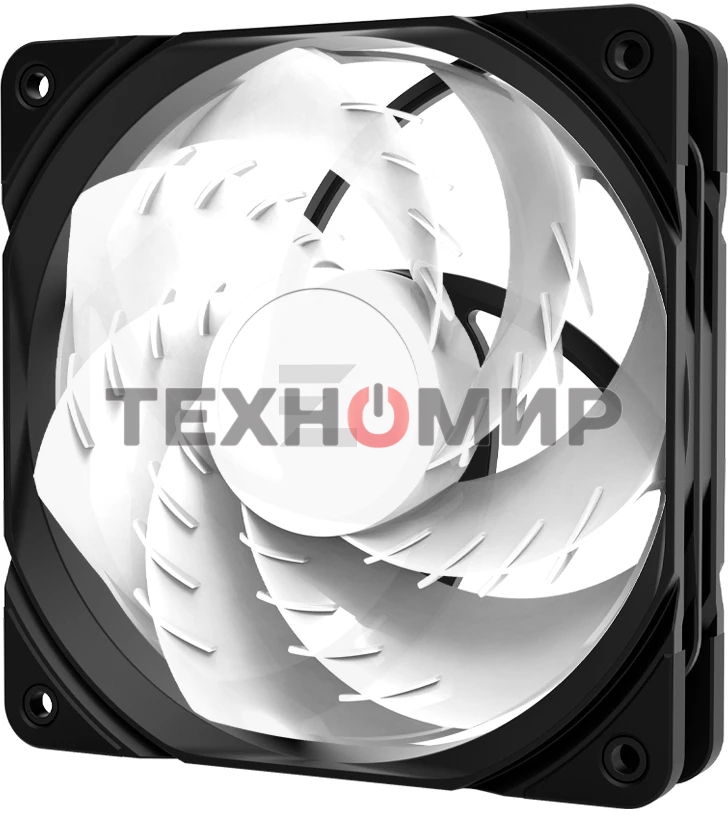 Вентилятор для корпуса Zalman ZM-AF120R ARGb черный, 120 мм, 1500 об/мин, 24.3 дБ, 4 pin