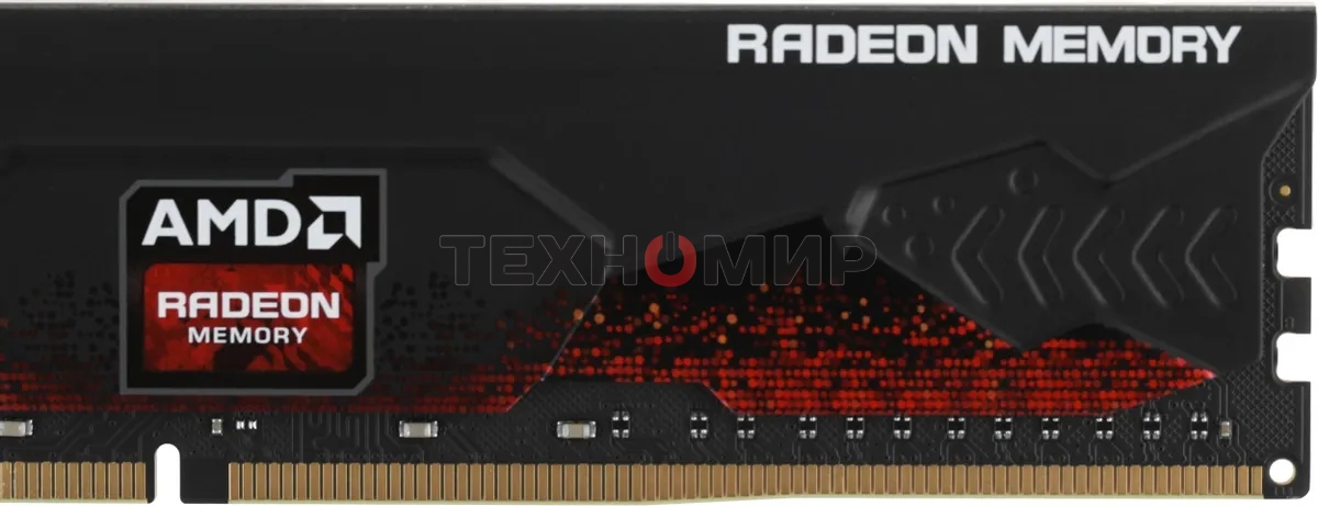 Оперативная память AMD Radeon R9, DDR4, 16GB (1x16GB), 3200MHz, CL16, DIMM, с радиатором, черный