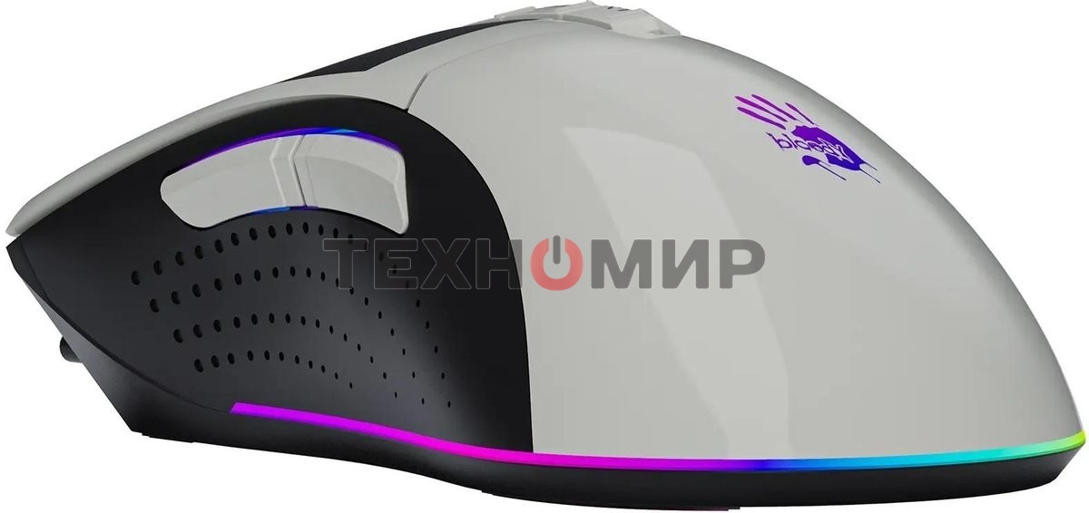 Мышь проводная A4Tech Bloody W90 Max белый/черный, 10000 dpi, USB, кнопки - 10