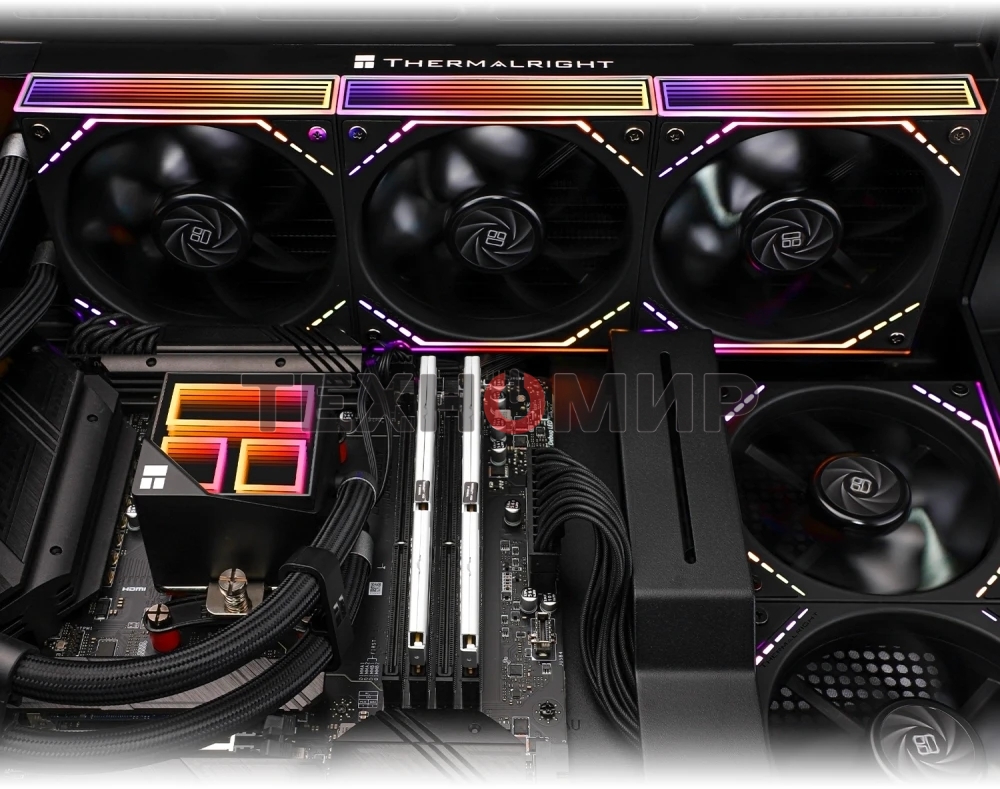 Система жидкостного охлаждения Thermalright Frozen Infinity 360 ARGB Soc-AM5/AM4/1200/1700/1851 черный 4-pin 28.2dB Al Ret (F-INFINITY-360-BL)