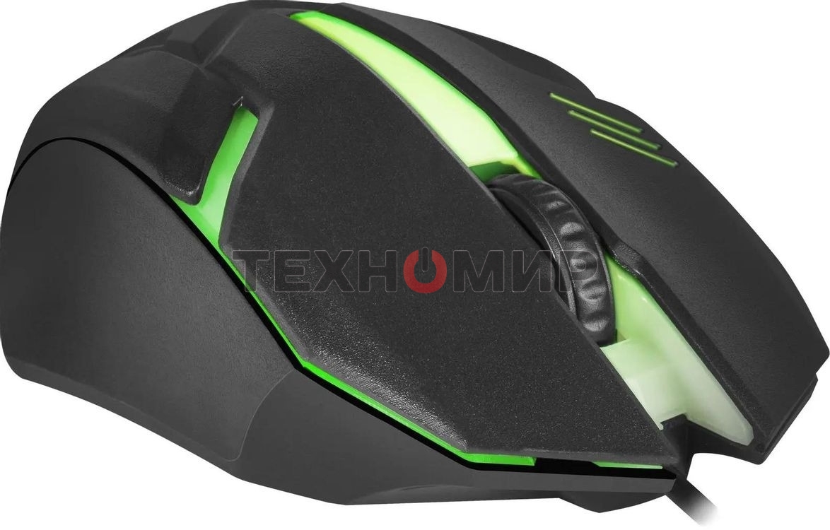 Мышь проводная Defender Hit MB-550 черный, 1600 dpi, USB, кнопки - 4