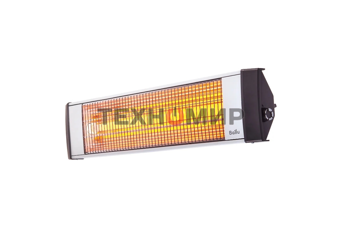 Обогреватель инфракрасный Ballu BIH-L-3.0 серый, кварцевый, 3000 Вт, 35 м2