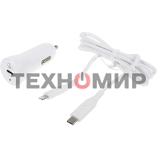 Комплект зарядное устройство Hama H-183297 3A PD для Apple кабель Apple Lightning/Type-C белый