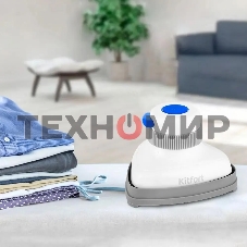 Отпариватель Kitfort КТ-9131-3 белый/синий, 800 Вт, 12 г/мин, 50 мл