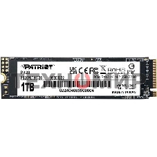 Накопитель SSD Patriot P320, 1Tb, PCIe 3.0 x4, M.2 2280, NVMe, R/W 3000/2200