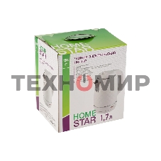 Чайник электрический Homestar HS-1007 1,7 л, 1500 Вт, белый