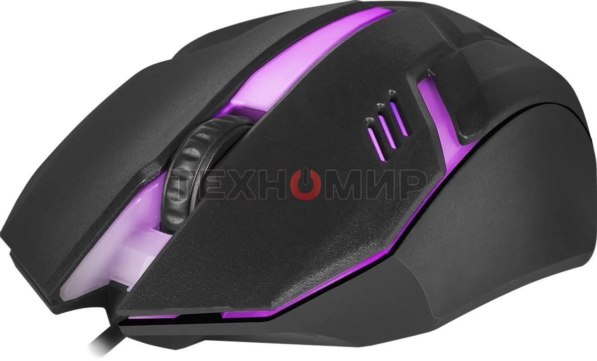 Мышь проводная Defender Hit MB-550 черный, 1600 dpi, USB, кнопки - 4