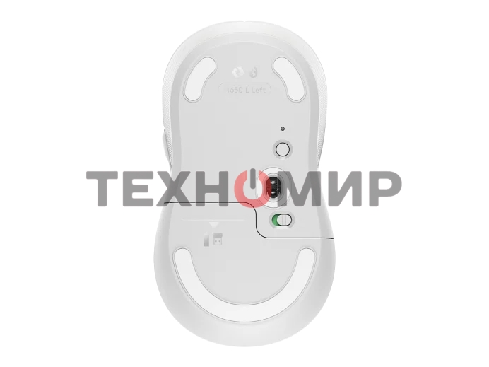 Мышь беспроводная Logitech Signature M650 L белый, 4000 dpi, радиоканал, Bluetooth, USB, кнопки - 5