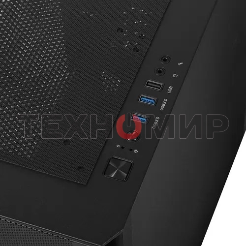 Компьютерный корпус Montech AIR 100 LITE черный без БП mATX 2x120мм 1xUSB2.0 2xUSB3.0 audio bott PSU