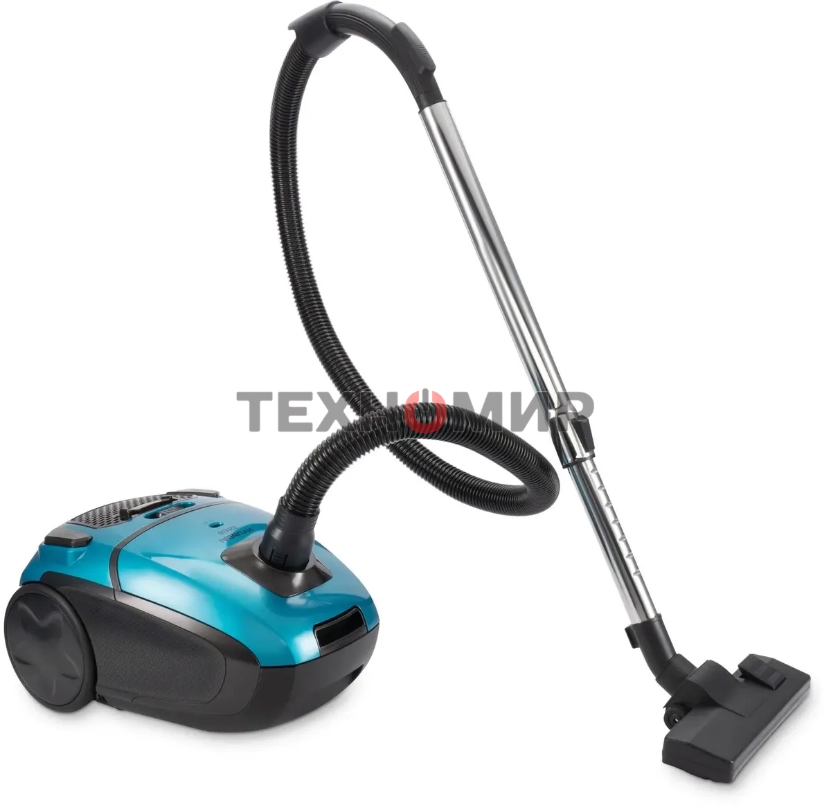 Пылесос Hyundai HYV-B4990 бирюзовый/черный, 400/2220 Вт, уборка сухая, пылесборник мешок, 2.5 л (в компл.:1мешок)