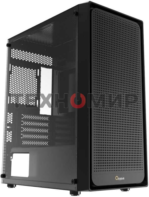 Компьютерный корпус Ocypus Gaммa C50 без БП черный (Gaммa-C50-BKG000XX-GL)