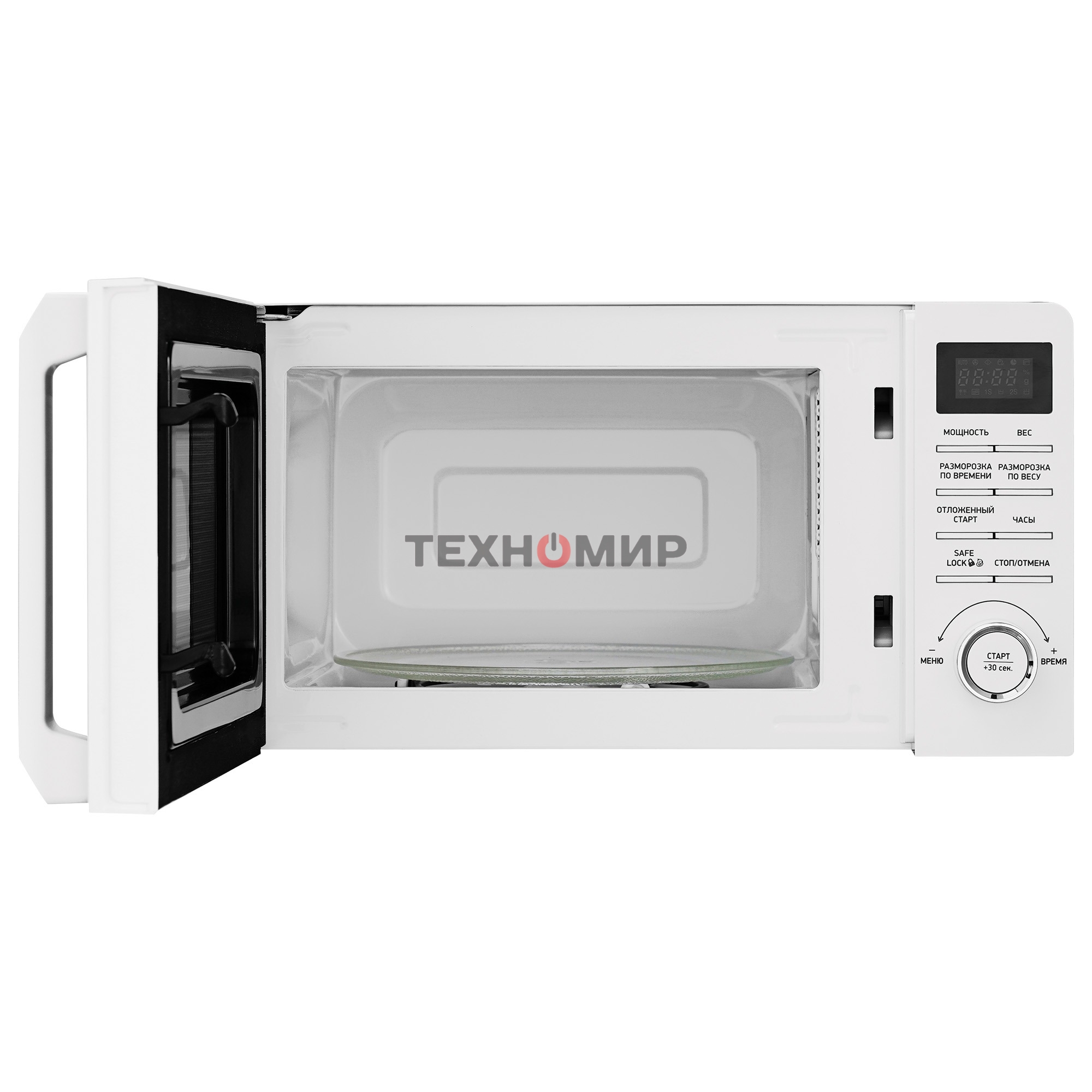 Микроволновая печь BBK 20MWS-720T/W белый, 20 л, 700 Вт, переключатели - кнопки, поворотный механизм