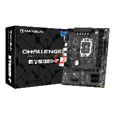 Материнская плата Maxsun Challenger B760M-F, LGA 1700, Intel B760, 2xDDR4, 3xSATA III, 2xM.2, 1xPCIe 4.0 x16, 1xHDMI, 1xVGA, 1xRJ-45 1Gb LAN, 2xUSB 3.2 Gen 1, 4xUSB 2.0, 3x3.5 мм, 5.1, mATX