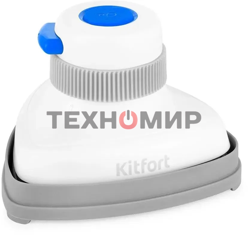 Отпариватель Kitfort КТ-9131-3 белый/синий, 800 Вт, 12 г/мин, 50 мл