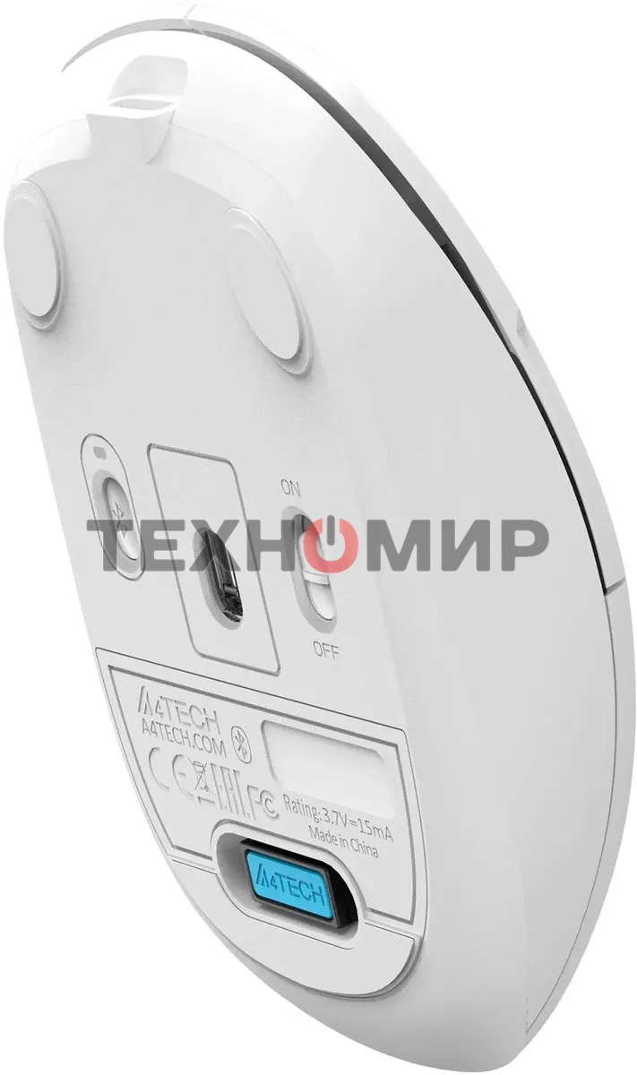 Мышь беспроводная A4Tech Fstyler FG16CS Air белый, 2000 dpi, радиоканал, USB, кнопки - 3