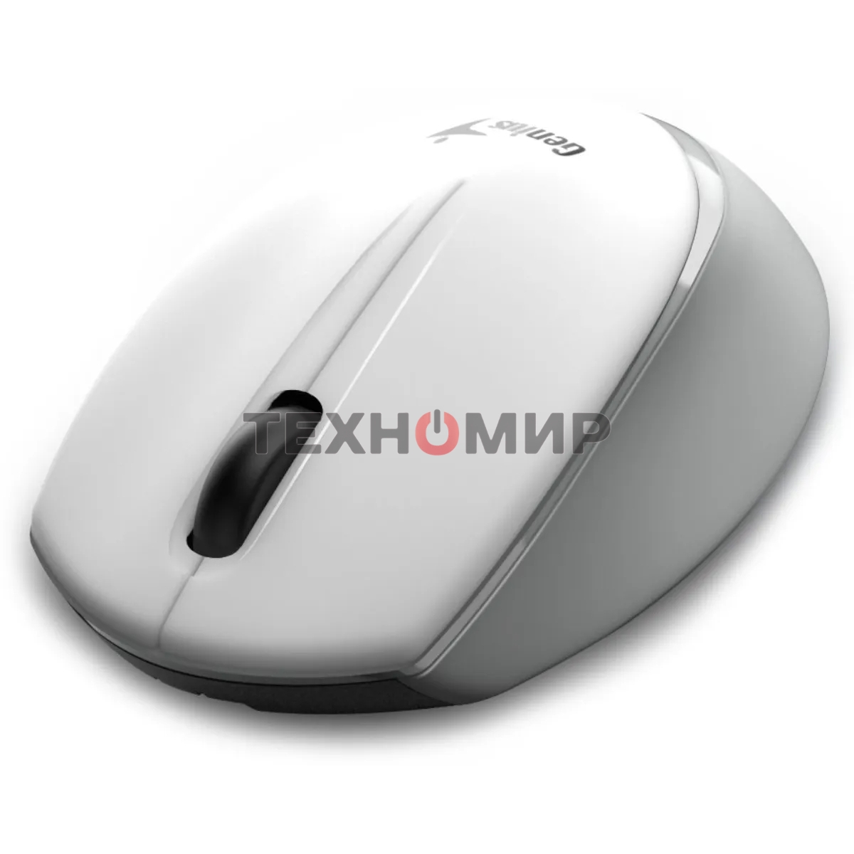 Мышь беспроводная Genius NX-7009 белый/серый, 1200 dpi, радиоканал, USB, кнопки - 3