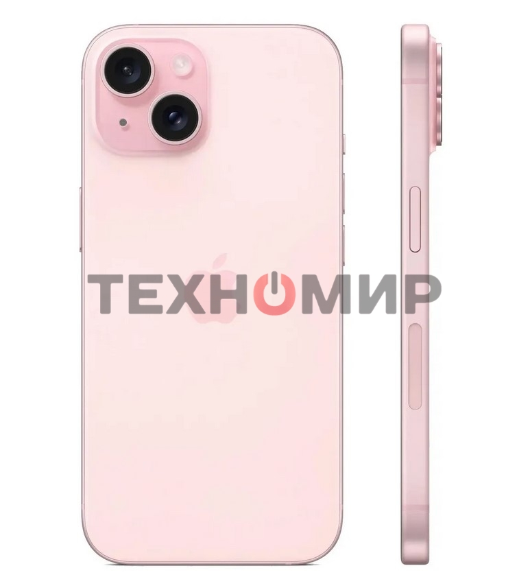 Смартфон Apple iPhone 15, 6/128Gb, розовый