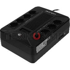 Источник бесперебойного питания SMARTWATT UPS SAFE PRO LCD 800 черный 800/480 ВА/Вт, напольный/настенный, линейно-интерактивный, LCD дисплей, Shuko CEE7/4 - 8 шт. (4 шт. с резервным питанием, 4 шт. - сетевой фильтр)