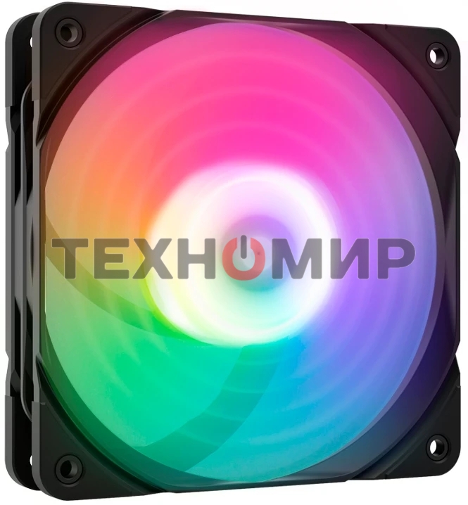 Вентилятор для корпуса Zalman ZM-AF120R ARGb черный, 120 мм, 1500 об/мин, 24.3 дБ, 4 pin