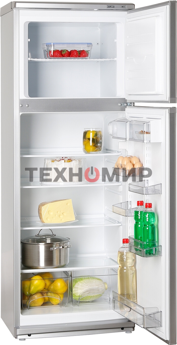 Холодильник Atlant МХМ-2835-08 серебристый двухкамерный 202/70л морозилка сверху