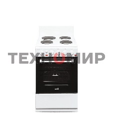 Плита электрическая Cezaris ПЭ Н Д 1200-02 белый, конфорок 4 шт, духовка 43 л, 50 см x 85 см x 50 см