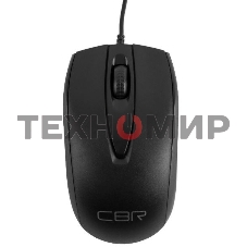 Мышь проводная CBR CM 124 черный, 1000 dpi, USB, кнопки - 3