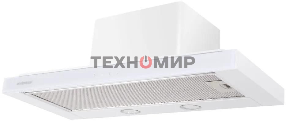 Вытяжка встраиваемая Maunfeld Ouse Touch Glass 60 белый, 60 см, 750 куб. м/ч, 48 дБ