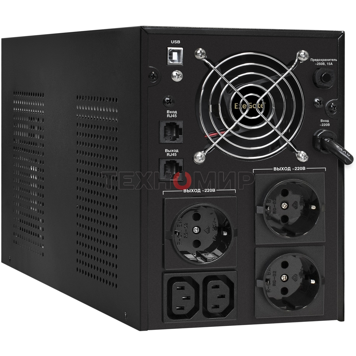 Источник бесперебойного питания ExeGate EX292636RUS SpecialPro Smart LLB-3000.LCD.AVR.3SH.2C13.RJ.USB 3000VA/1800W, LCD, AVR,3*Schuko+2*C13,RJ45/11,USB, металлический корпус, черный