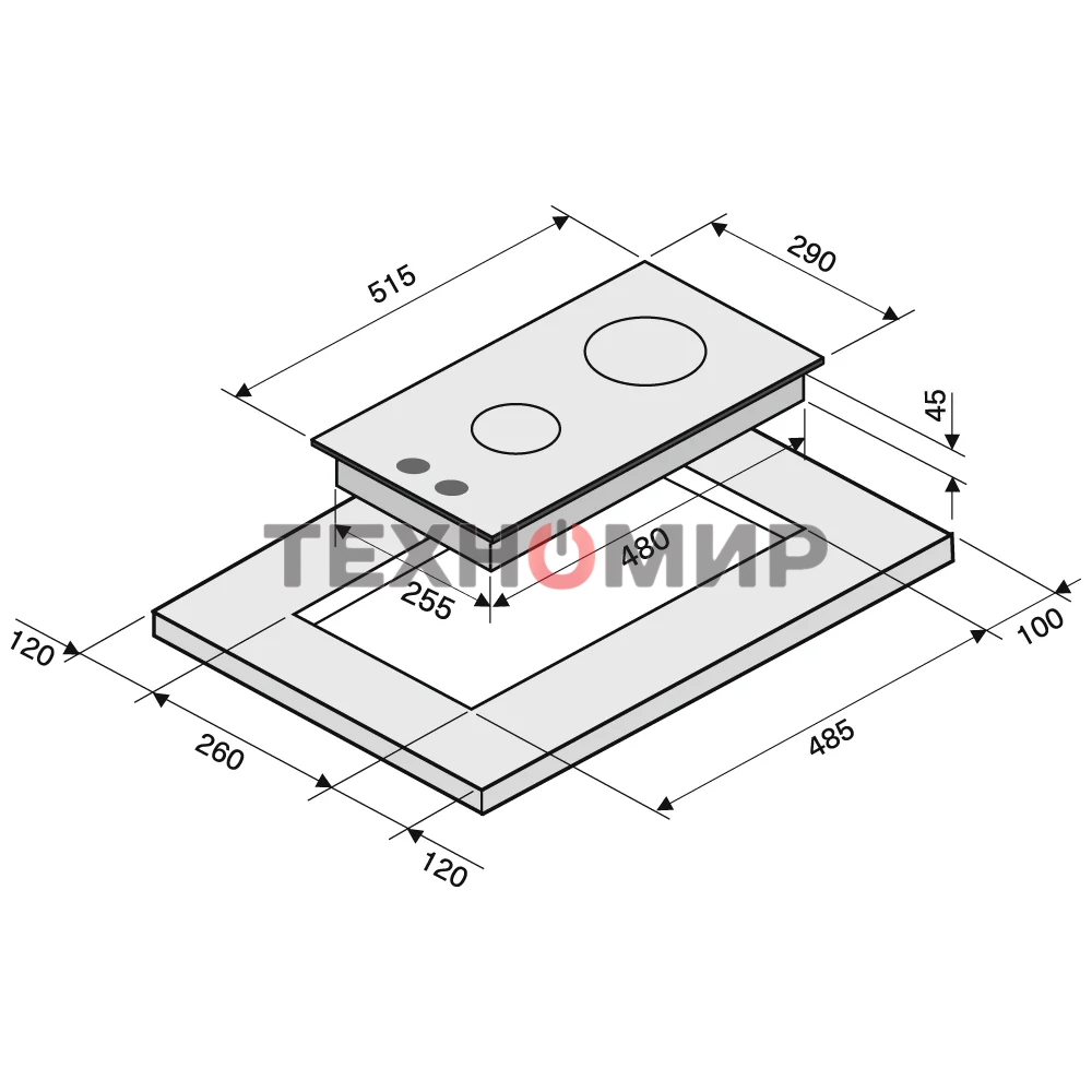 Газовая варочная панель Krona HAGEL 30 WH независимая, белый