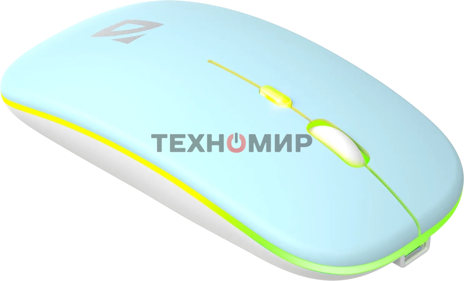 Мышь беспроводная Defender Coda MB-261 голубой, 1600 dpi, радиоканал, Bluetooth, USB, кнопки - 4